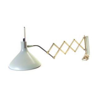 Appraisal: Lightolier Scissor Extension Wall Lamp By Safferti Extends to inches