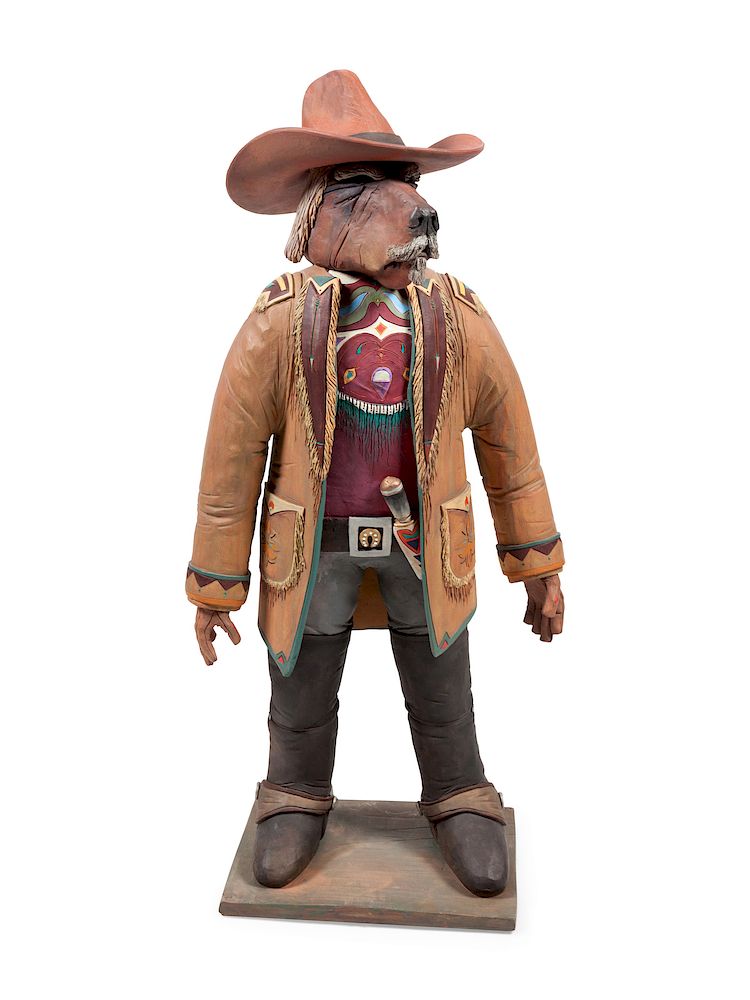 Appraisal: Robert Brubaker American b Cowboy Dog Robert Brubaker American b