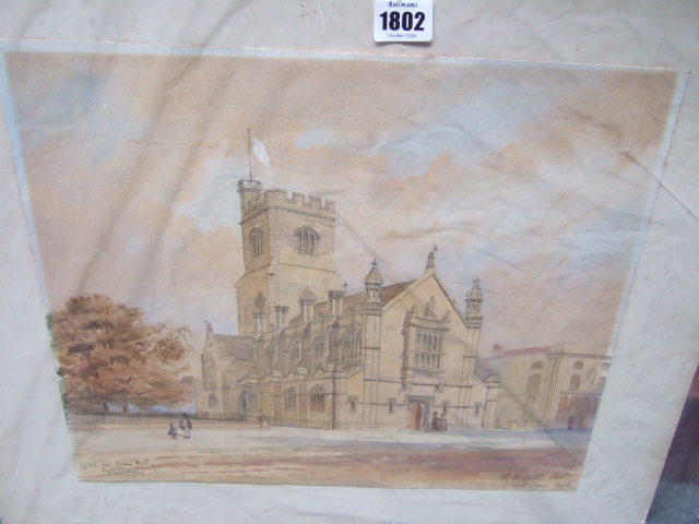 Appraisal: Arthur Ashpitel - A preliminary sketch for St Barnabus Church