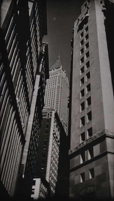 Appraisal: FRED ZINNEMANN - WALL STREET NY AND EMPIRE STATE BUILDING