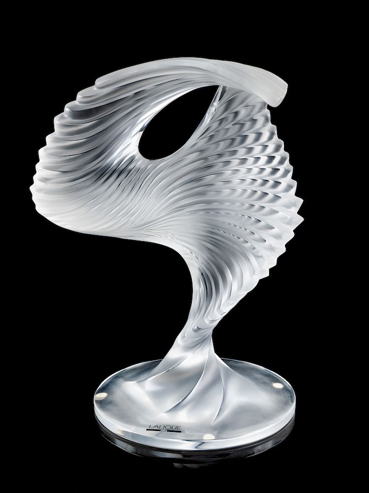 Appraisal: A Lalique Molded and Frosted Glass Sculpture T A Lalique