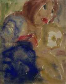 Appraisal: Danila Vassilieff - Woman with Loved Child gouache together with