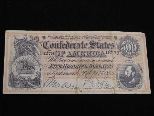 Appraisal: Confederate Note Replica Richmond