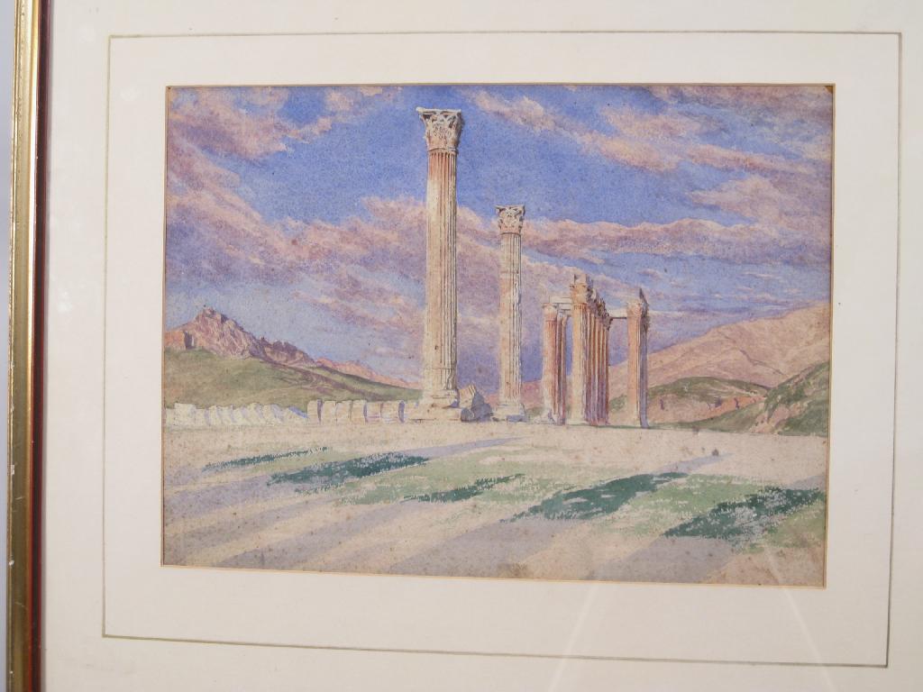 Appraisal: FOLLOWER OF THOMAS HARTLEY CROMEK On the Appian Way watercolour