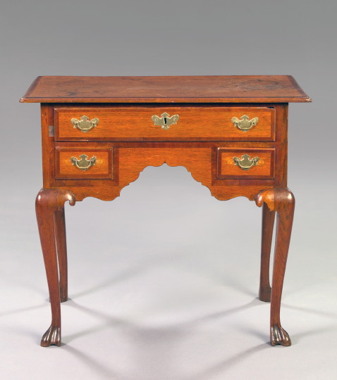 Appraisal: George III Oak Dressing Table mid- th century in the