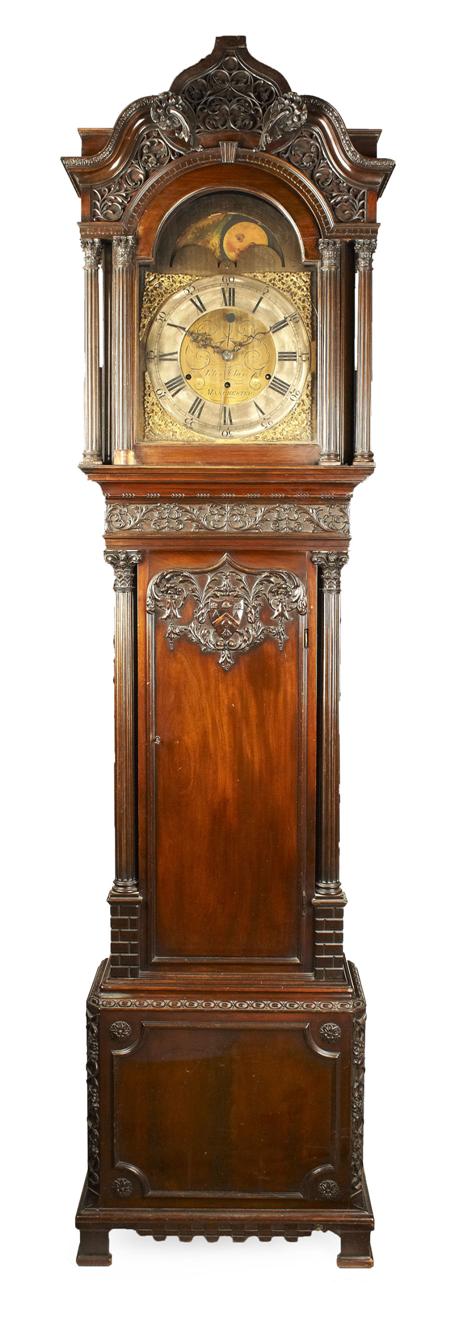 Appraisal: VICTORIAN MAHOGANY LONGCASE CLOCK BY PETER CLAIRE MANCHESTER CIRCA the