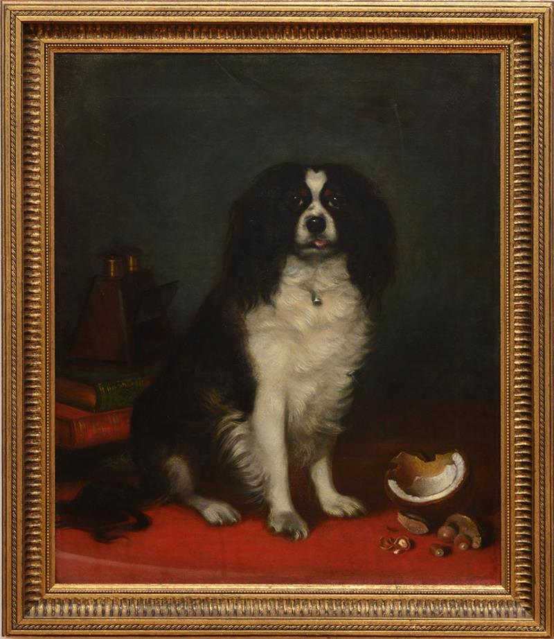 Appraisal: ENGLISH SCHOOL PORTRAIT OF A SPANIEL Oil on canvas unsigned