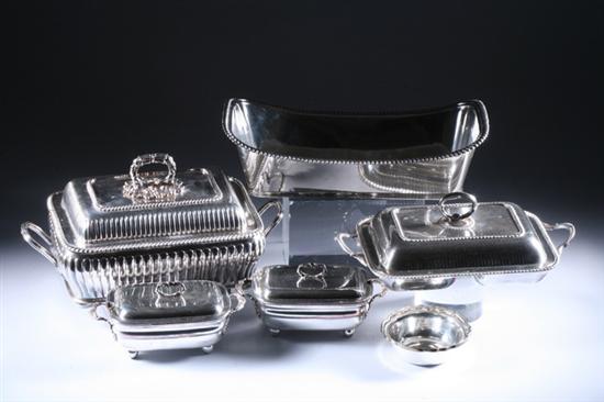 Appraisal: COLLECTION OF ENGLISH SHEFFIELD AND SILVER PLATE th- th century