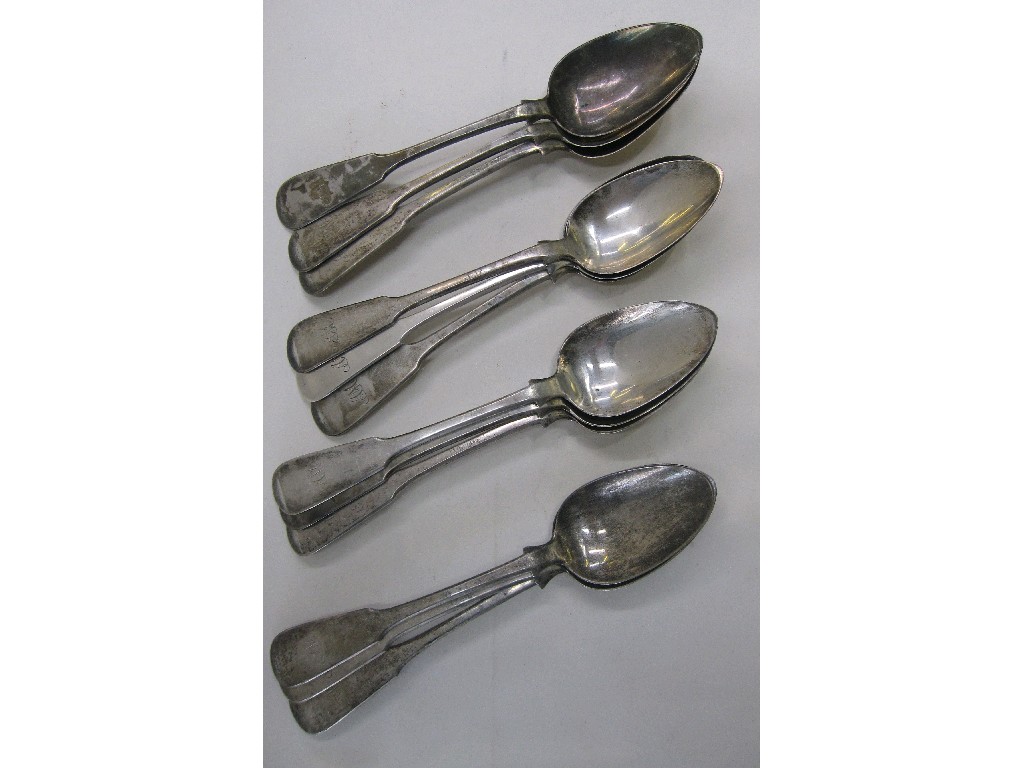 Appraisal: Set of twelve early th century provincial silver table spoons