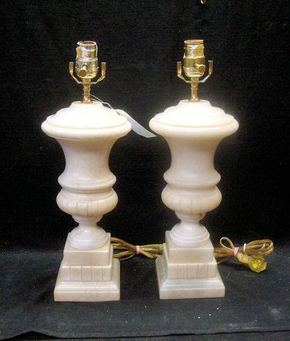 Appraisal: Pair of Marble Lamps From a Greenwich CT home