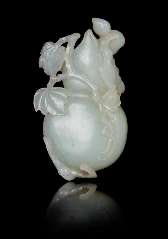 Appraisal: Sale Lot A Carved Pale Celadon Jade Toggle of a