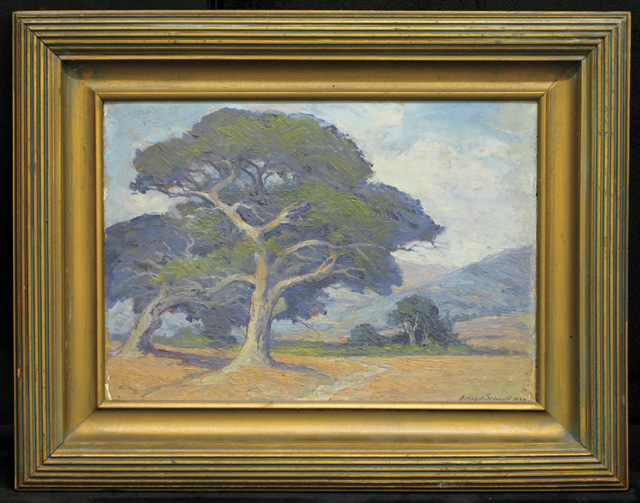 Appraisal: ALFRED HERMAN SCHROFF OIL ON PANEL Eugene Oregon - Landscape