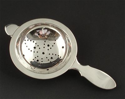 Appraisal: A Georg Jensen silver tea strainer stamped marks cm wide