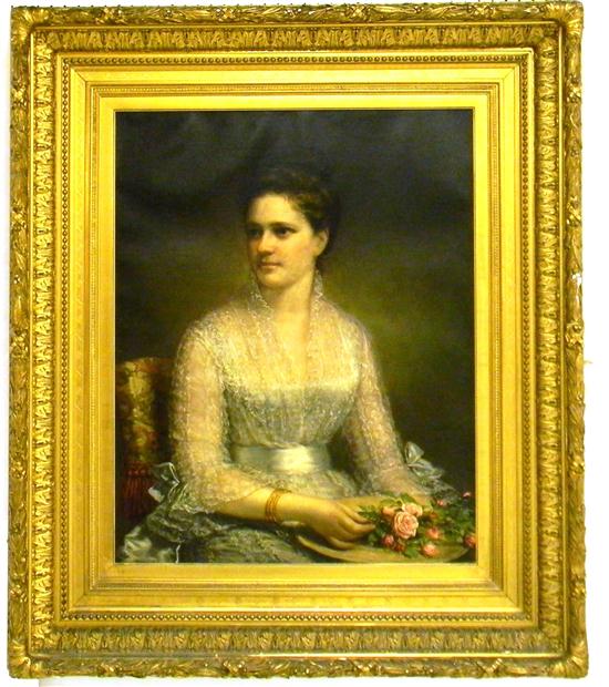 Appraisal: Daniel P Huntington American - ''Julia Foster Ward'' oil on