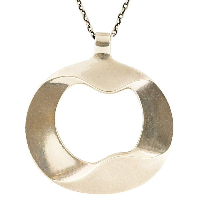 Appraisal: Georg Jensen pendant Denmark on a silver chain pendantstamped ''Georg