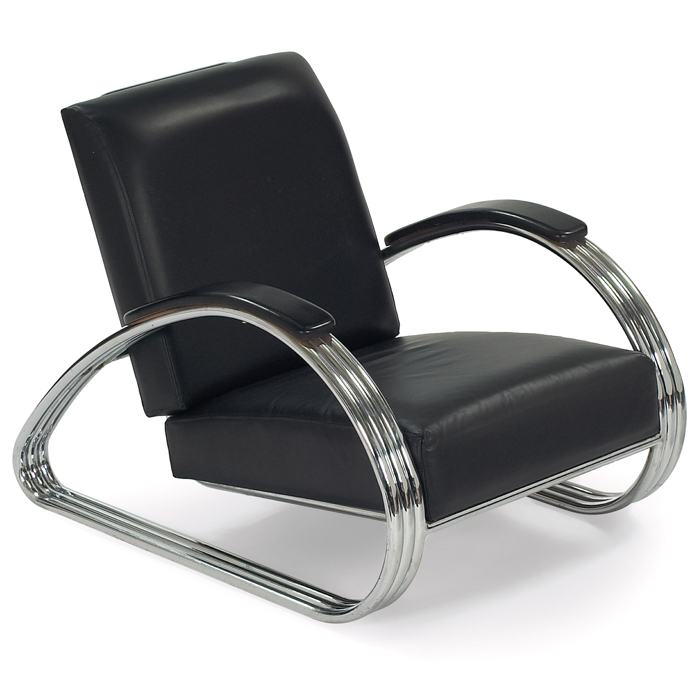 Appraisal: K E M Weber lounge chair by Lloyd Manufacturing s