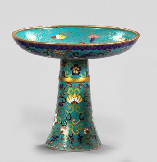 Appraisal: Kuang Hsu Cloisonne Tazza fourth quarter th century of sky