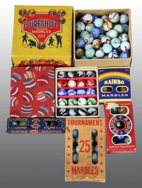 Appraisal: Lot of Boxed Sets of Marbles Condition Excellent