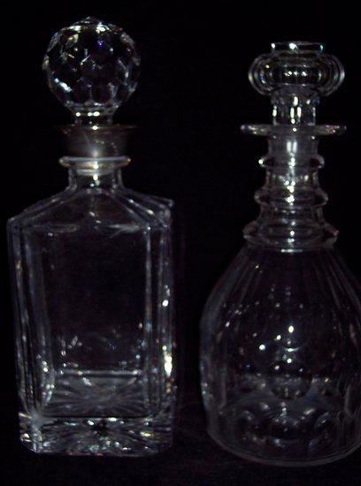 Appraisal: Additional lotA square spirit decanter with silver mounts and a