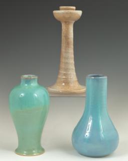 Appraisal: Group of Three Shearwater High Glaze Items th c Group