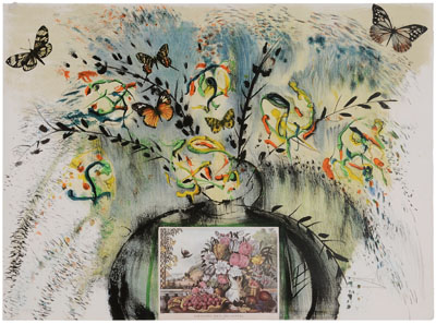 Appraisal: Salvador Dali Spanish - Les Fleurs et Fruits from The