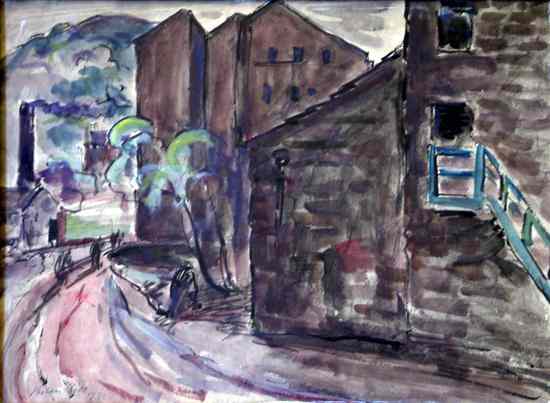 Appraisal: Phelan Gibb - watercolour Hebden Bridge signed and dated x