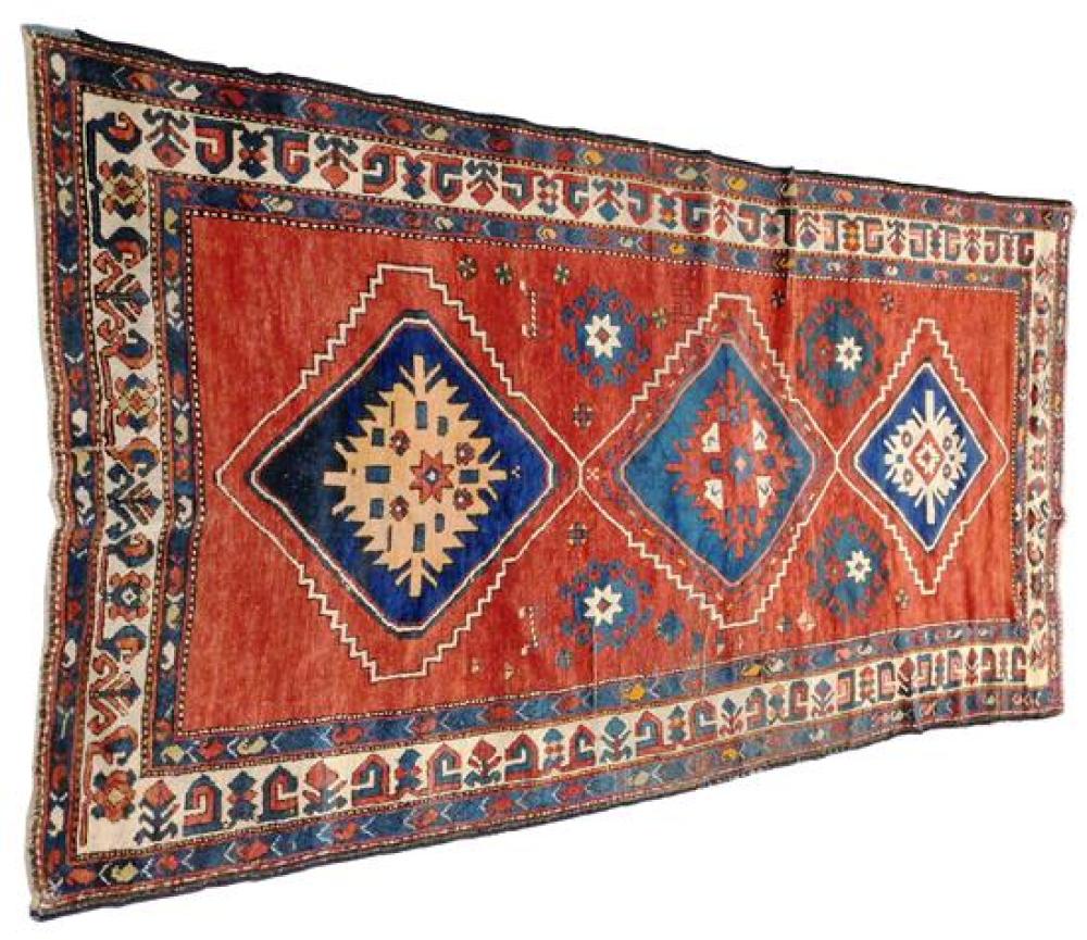 Appraisal: RUG Antique Caucasian ' x ' wool on wool with