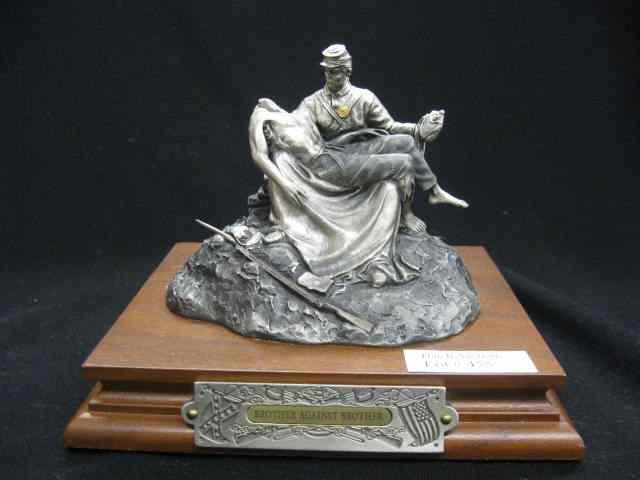 Appraisal: Chilmark Pewter Civil War Figurine''Brother against Brother'' by Francis Burnam