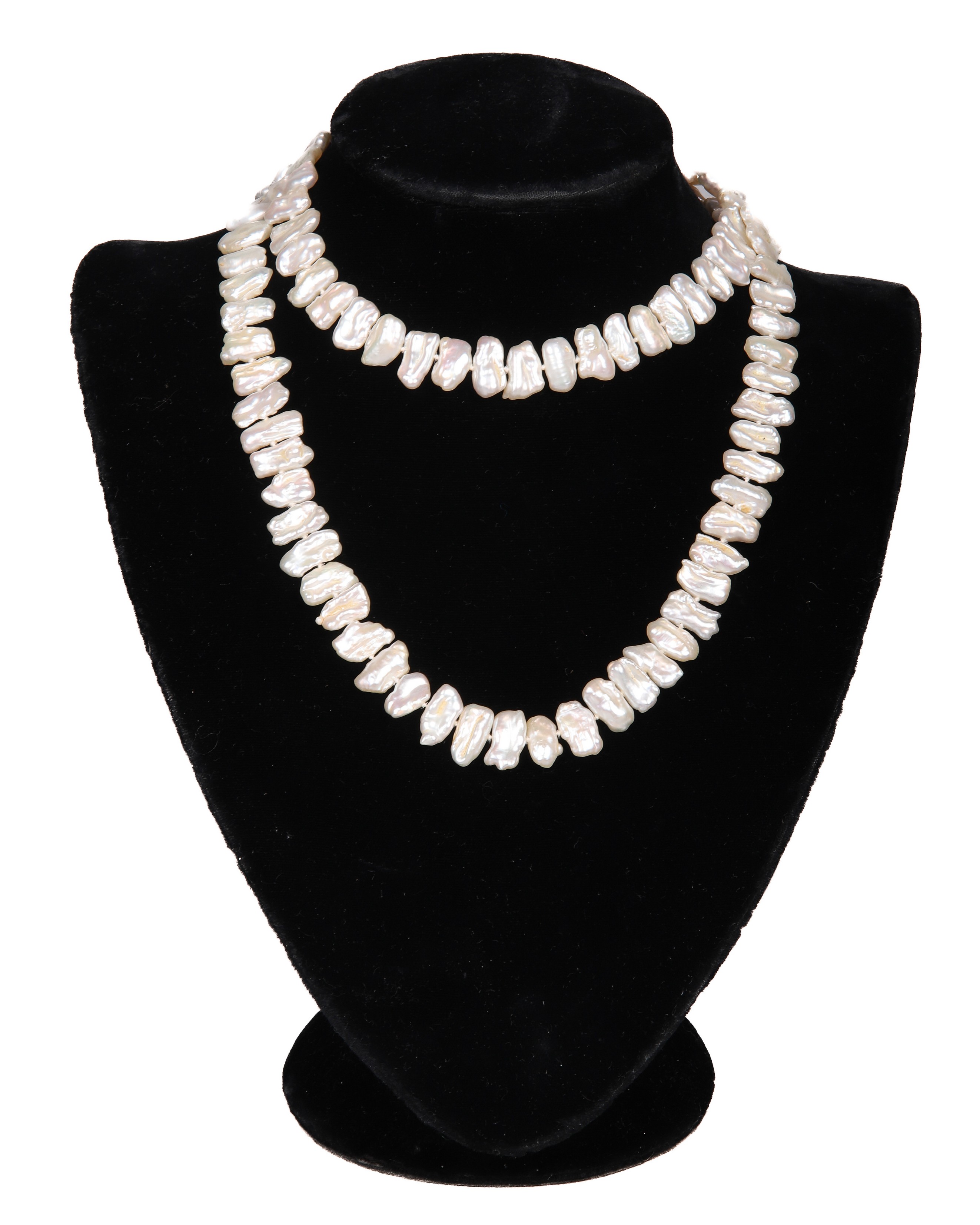 Appraisal: Baroque pearl strand -pearl strand L