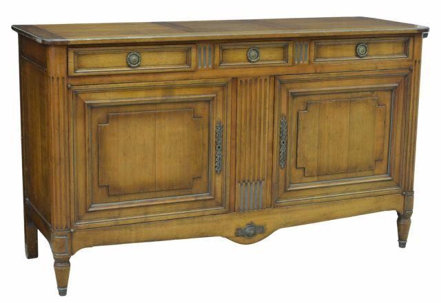 Appraisal: French Louis XVI style fruitwood sideboard early mid th c