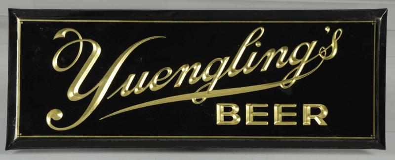 Appraisal: Yuengling's Celluloid Over Tin Cardboard Sign Circa s Clean and