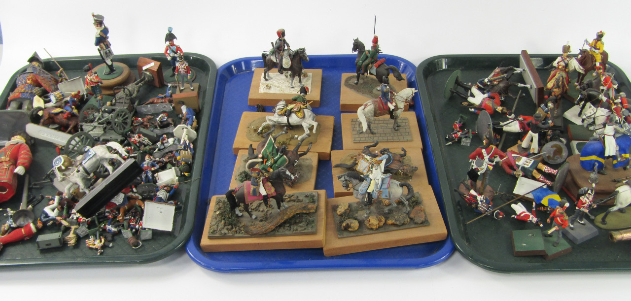 Appraisal: Airfix and other figures of mounted cavalry Medieval knights and