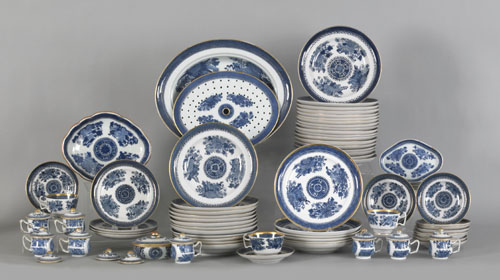 Appraisal: Group of Chinese export blue Fitzhugh tablewares th c to