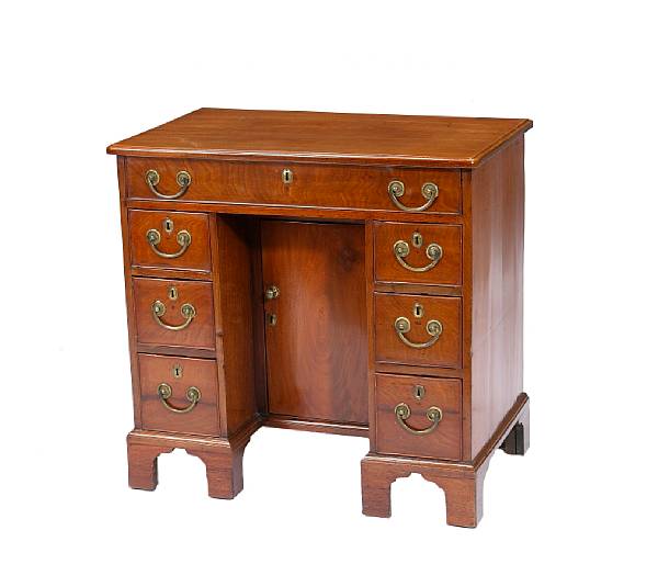 Appraisal: A George III mahogany kneehole desk last quarter th century