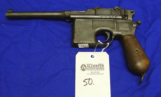 Appraisal: Mauser Model C Broomhandle semi-automatic pistol Cal mm bbl SN