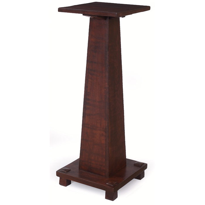 Appraisal: Stickley Brothers pedestal square top over a flared post with