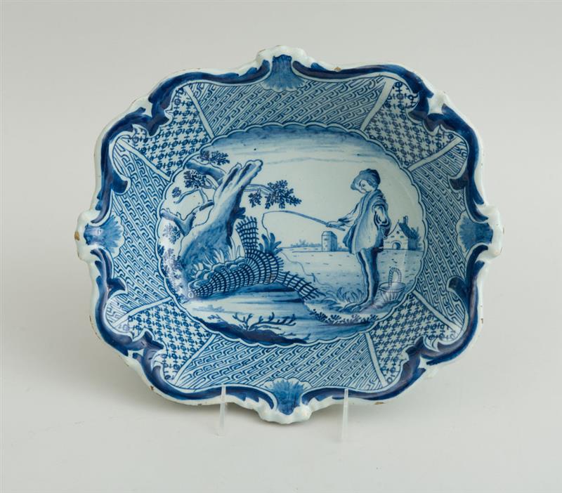 Appraisal: DUTCH BLUE AND WHITE DELFT BOWL Marked in underglaze blue