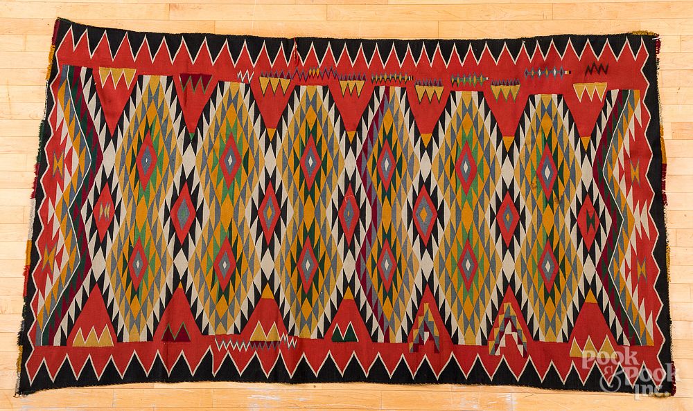 Appraisal: Germantown Navajo Indian textile Germantown Navajo Indian textile x Provenance