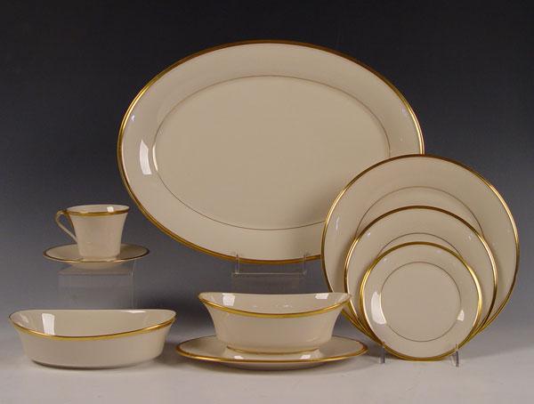 Appraisal: LENOX ''ETERNAL'' FINE CHINA Approx pieces to include dinner plates