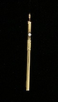 Appraisal: k Yellow Gold Diamond Toothpick Solid k yellow gold fully