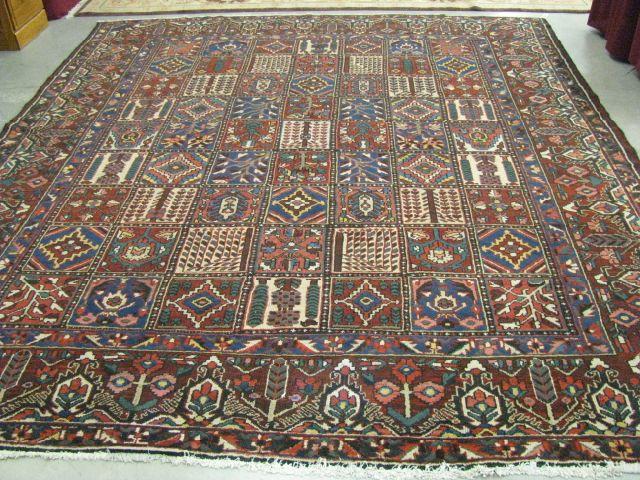 Appraisal: Bakhtiari Persian Handmade Room Size Rug overall panel decor with