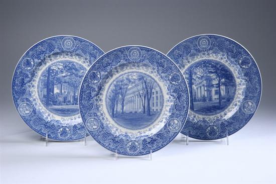 Appraisal: TWELVE WEDGWOOD UNIVERSITY OF MICHIGAN PLATES early th century impressed