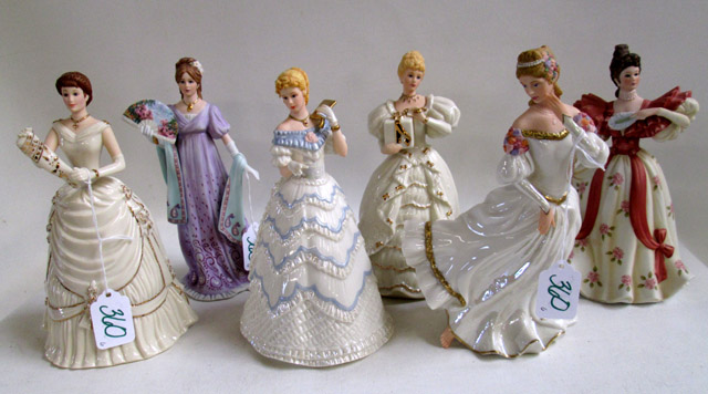 Appraisal: LENOX PORCELAIN FIGURINES First Waltz Gala at the White House