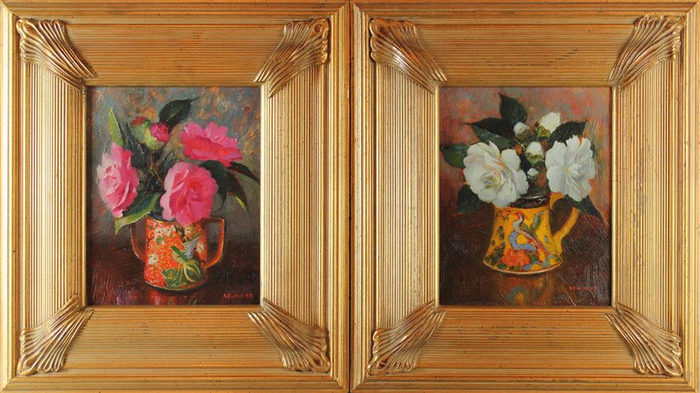 Appraisal: ARTHUR EVANS AMERICAN - A PAIR OF STILL LIFE PAINTINGS