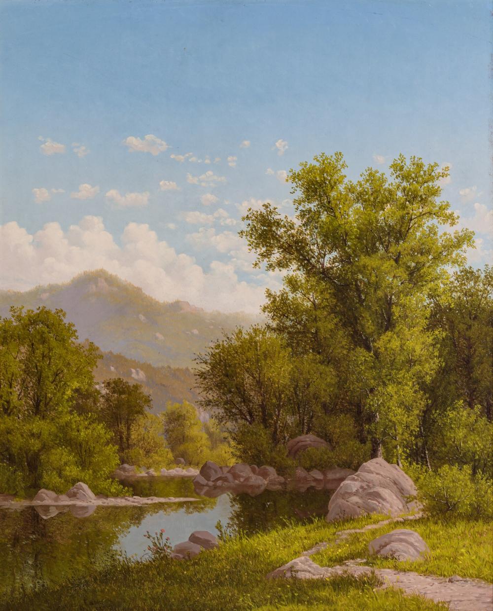 Appraisal: CHARLES HARRY EATON American - Spring Landscape Along a River