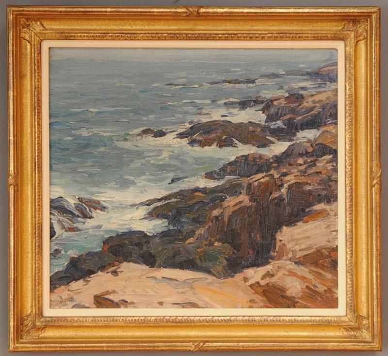 Appraisal: EMILE ALBERT GRUPPE - ''THE SURF AT GLOUCESTER'' Oil on