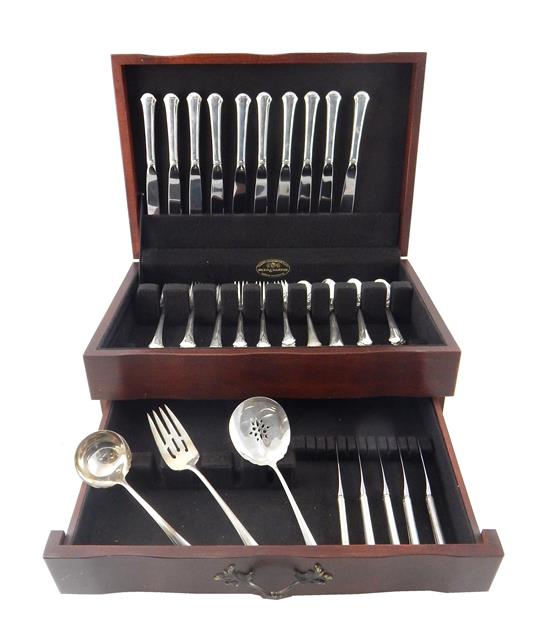 Appraisal: SILVER Towle Chippendale pattern sterling silver flatware and serving pieces