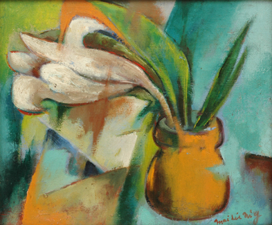 Appraisal: Maidie McGowan - Still life oil on canvas signed 'Maidie