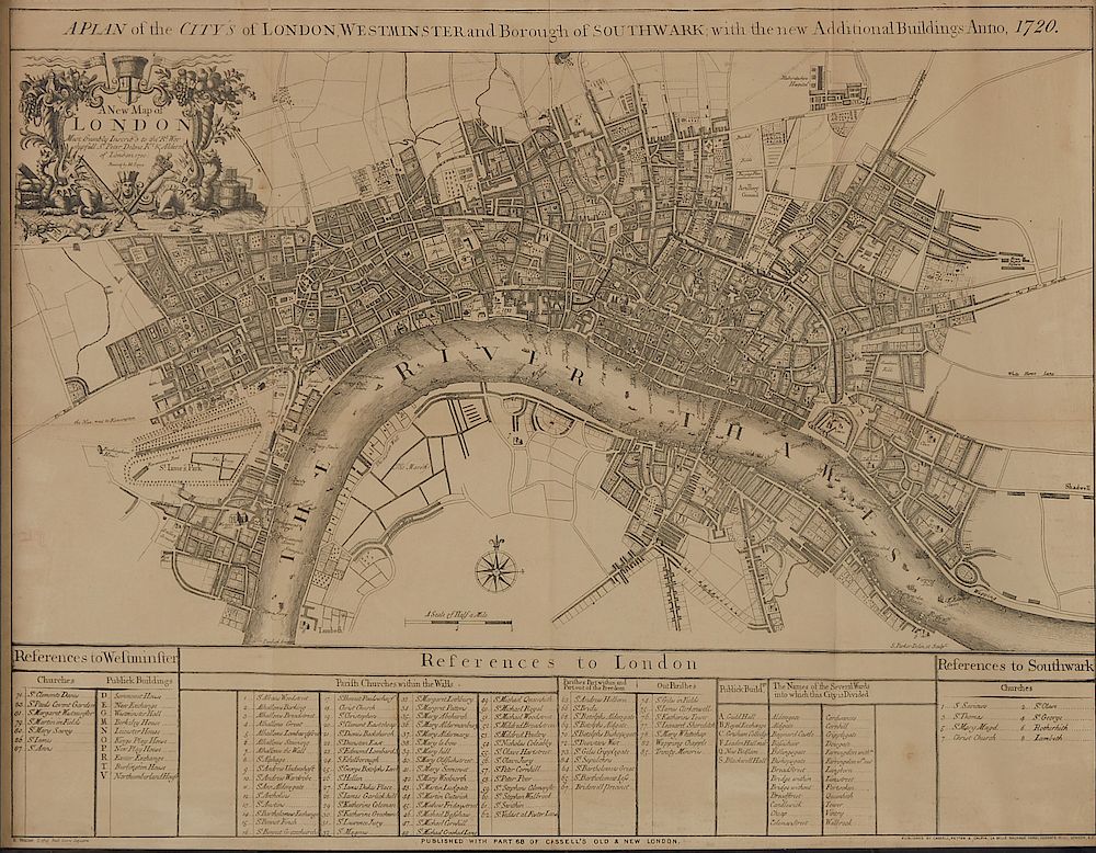 Appraisal: John Senex a New Map of City of London John