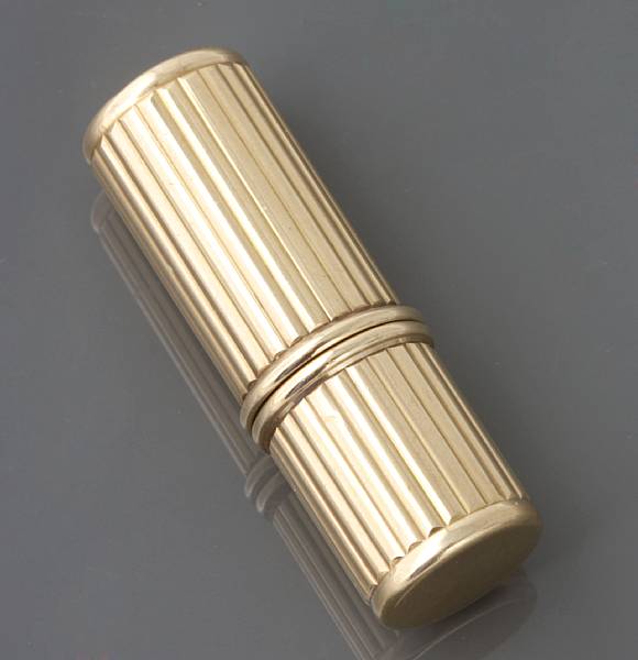 Appraisal: An k gold lighter signed Cartier London